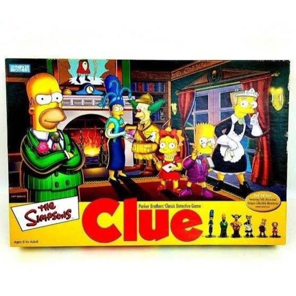 The Simpsons Clue Game 2nd Edition 2002 Parker Bros NEW, FACTORY SEALED